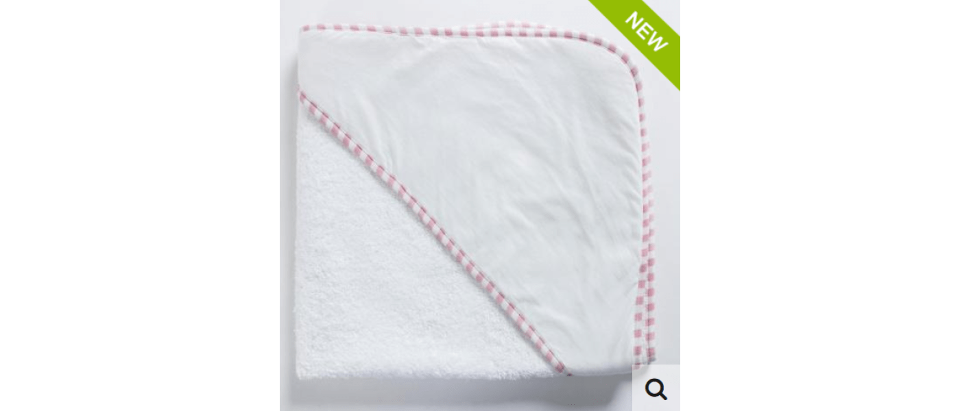 Fabricant d’esponja capa per a nadó amb caputxa personalitzada - rosa