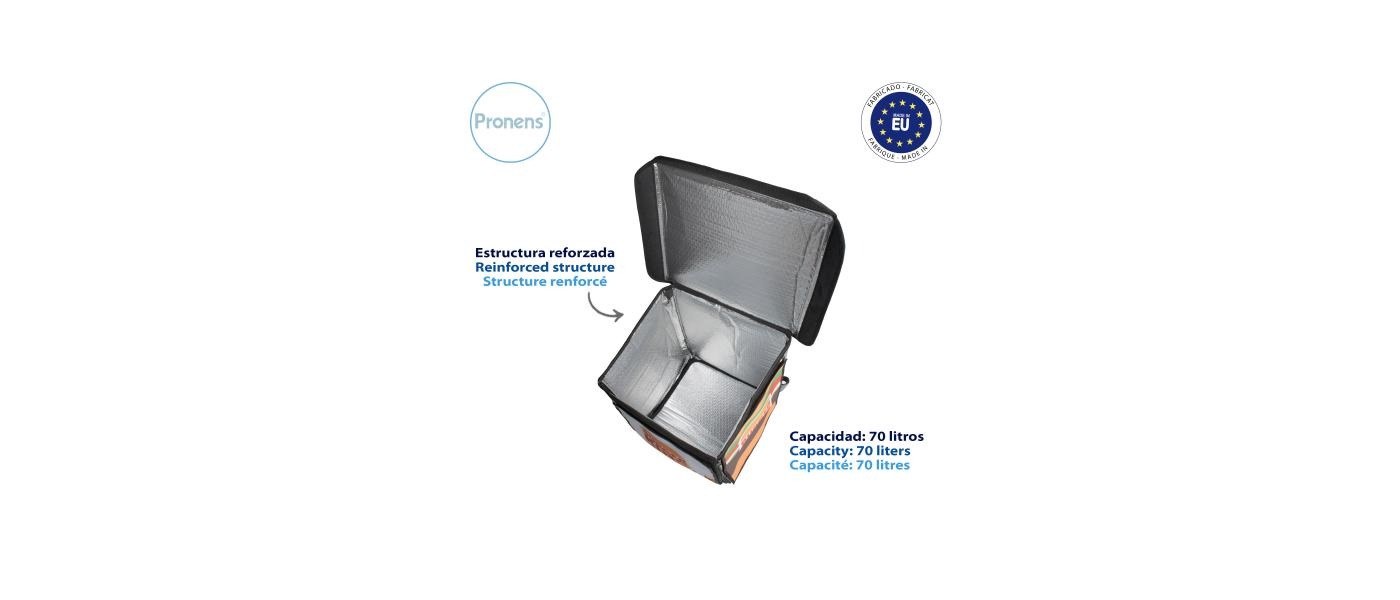 Fabricant de motxilles delivery personalitzades per a repartiment de menjar en esdeveniments - obertura