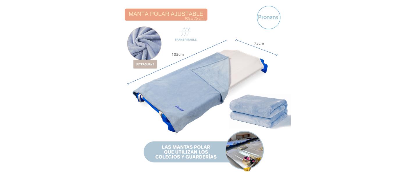 Fabricante de manta polar infantil personalizada para colegios y guarderías - medidas