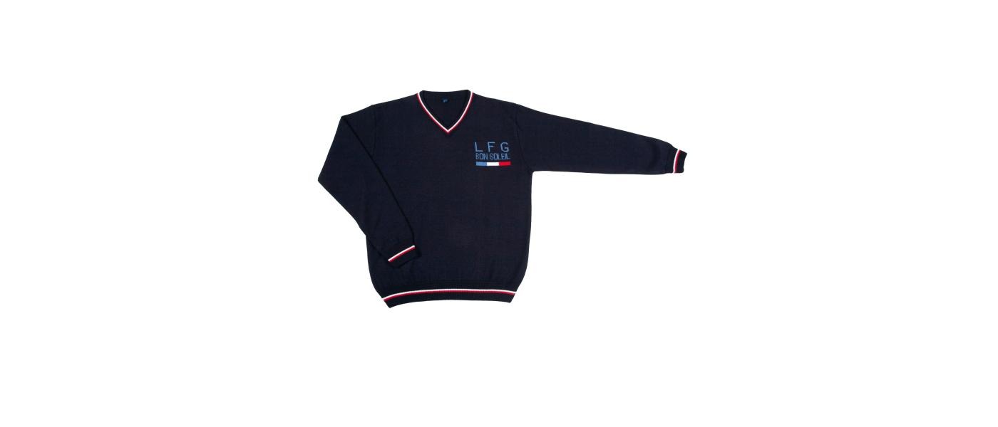 Manufacturer of custom sweaters for schools - Lycée Français school