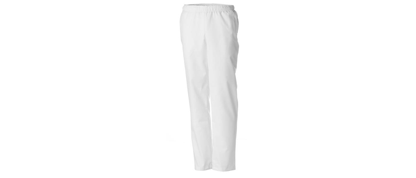 Custom twill fabric pants manufacturer for nurses and healthcare workers - white front