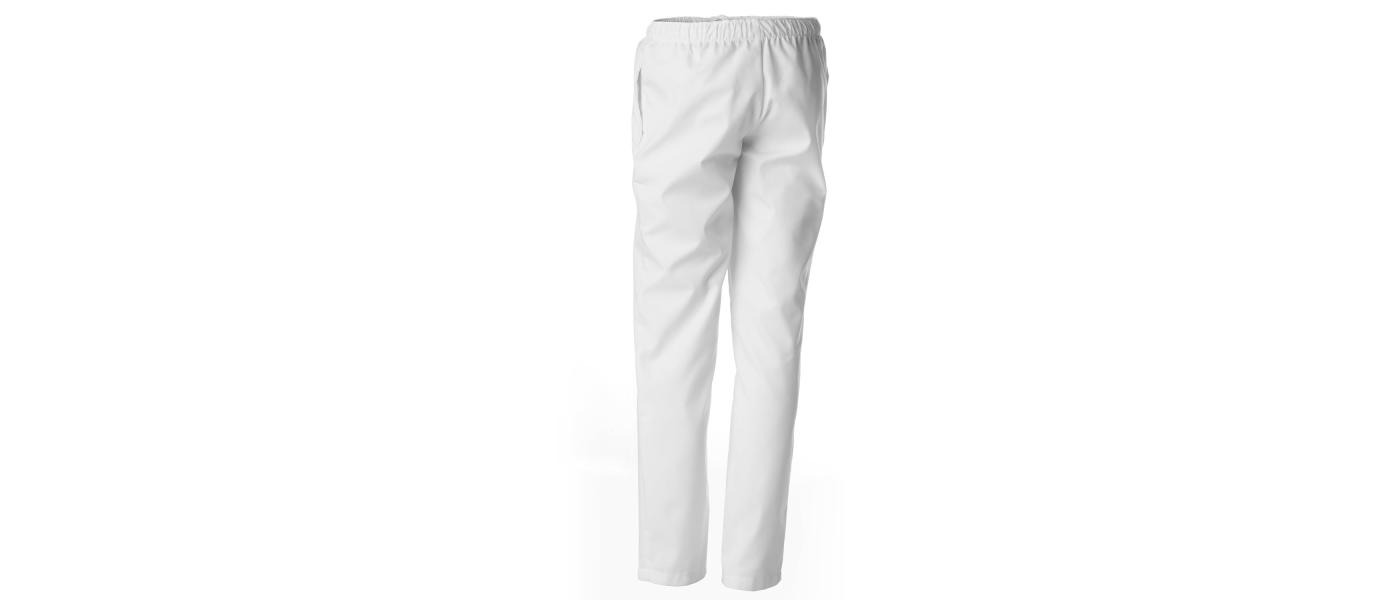 Custom sateen fabric trousers manufacturer for nurses and healthcare professionals - white back