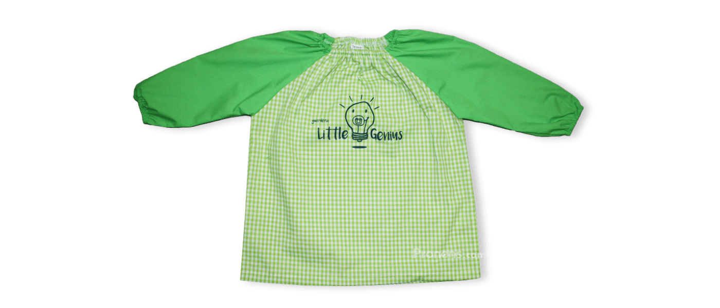 Fabricant de blouses tabliers école maternelle garderie - Blouse garderie pistache Pronens