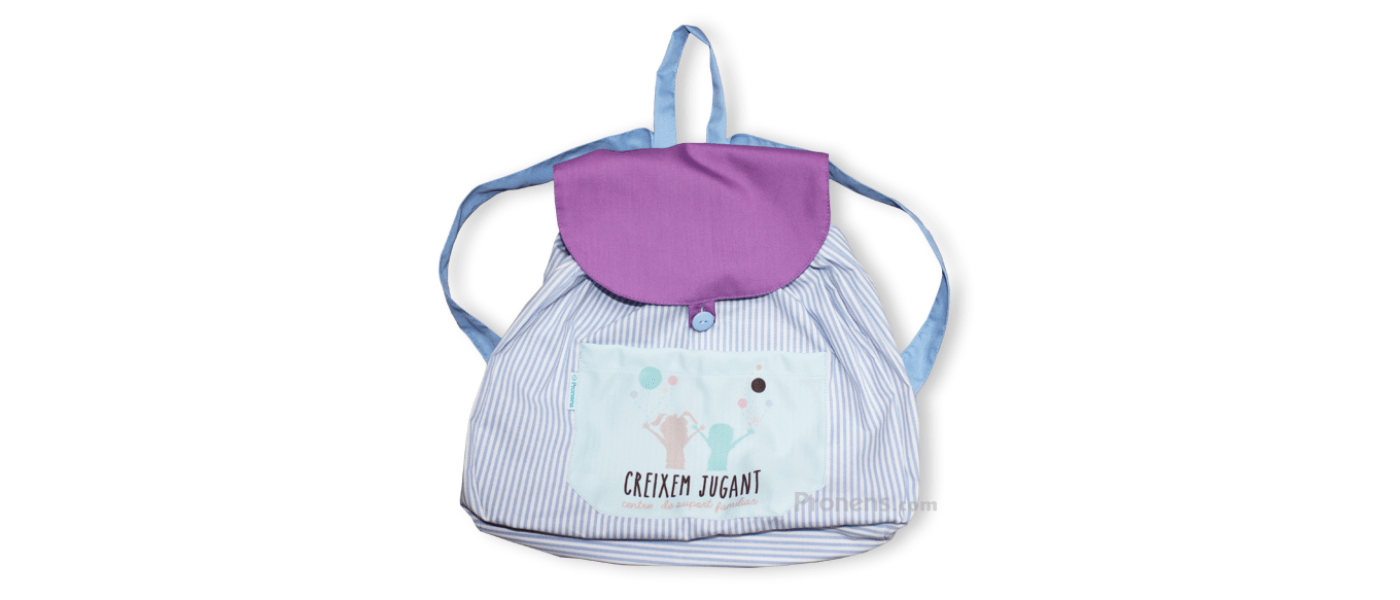 Sac à dos scolaire personnalisé en tissu non rembourré - Sac à dos école maternelle Pronens