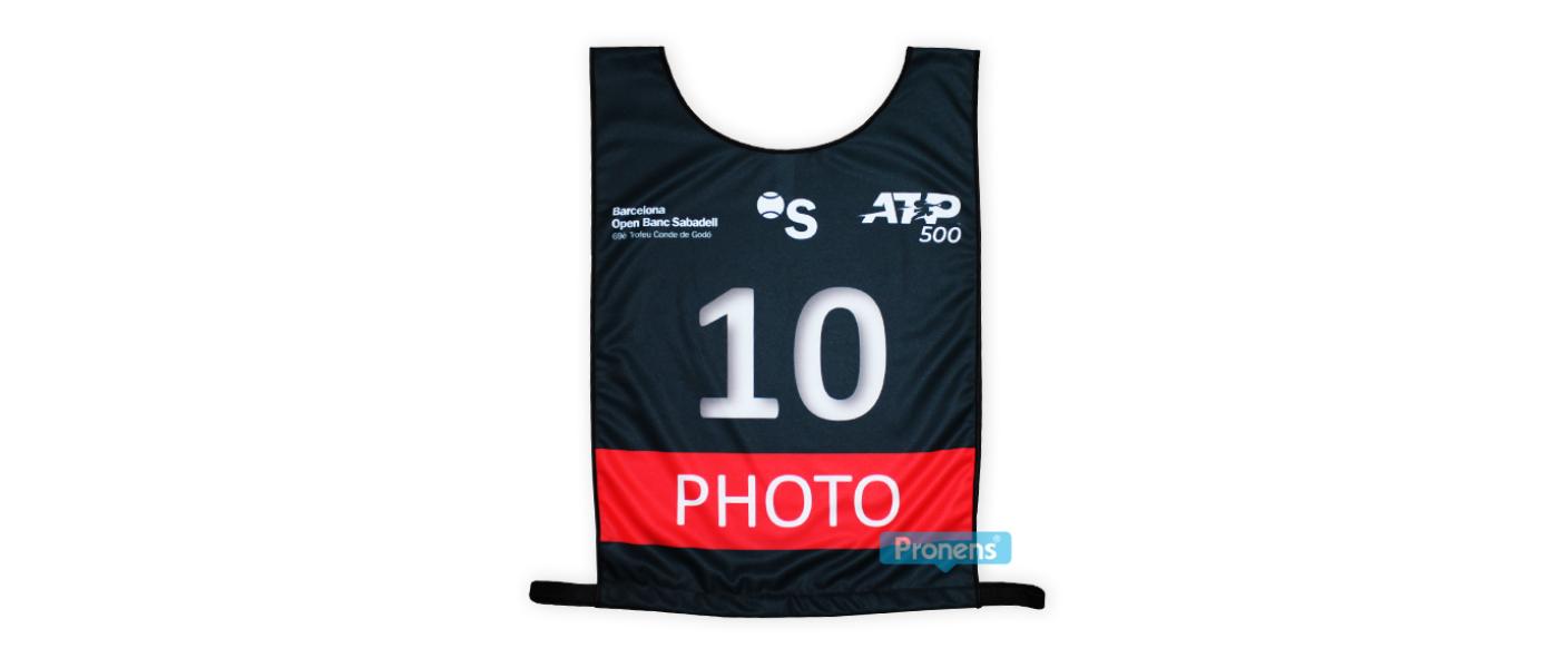 Fabricante de petos identificativos para prensa y eventos Reial Club de Tennis Barcelona