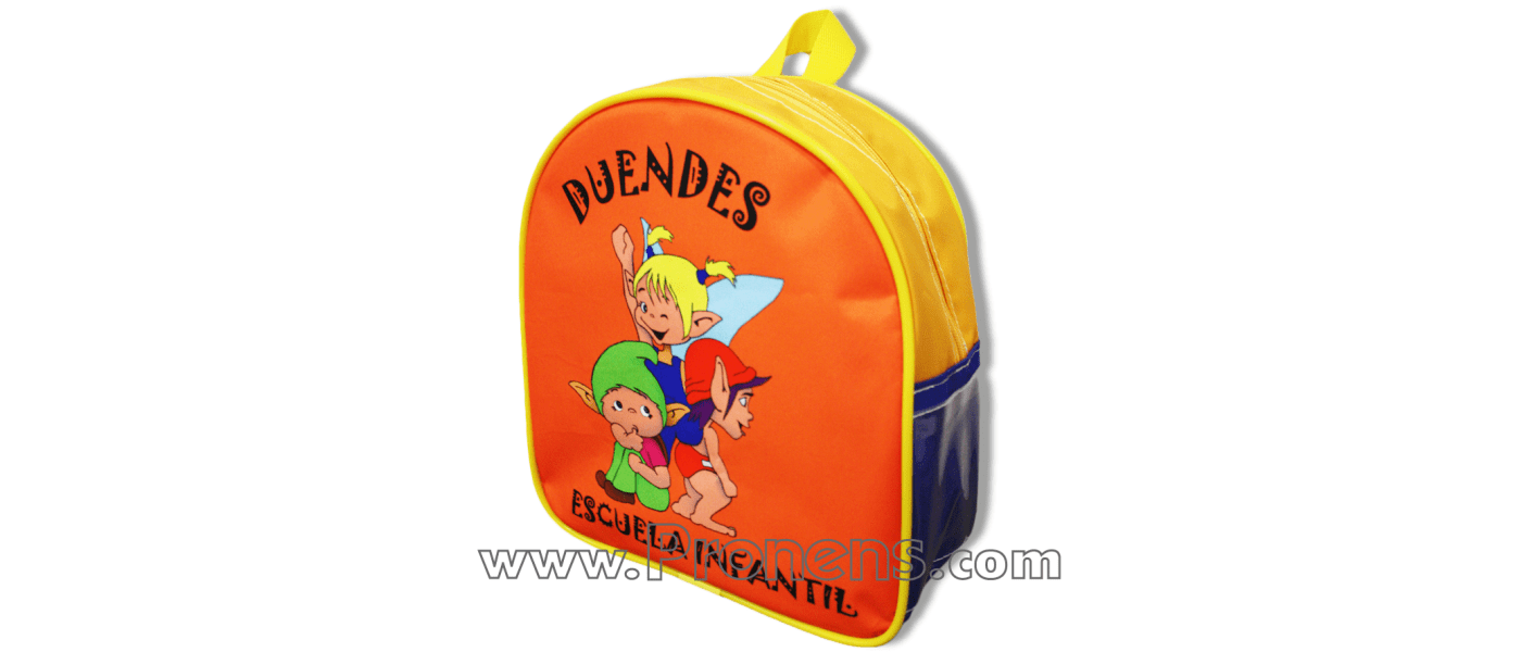 Mochila guardería nylon personalizada - Mochilas escuela infantil Pronens