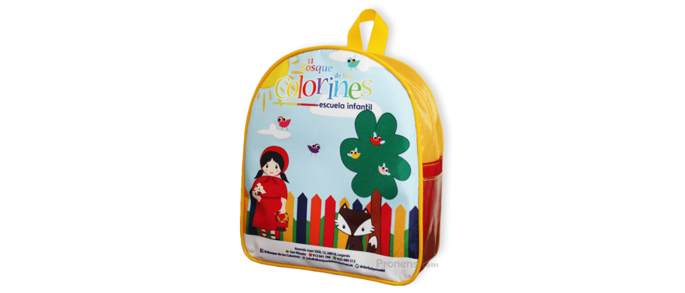 Fabricante de mochilas escuela infantil  personalizadas