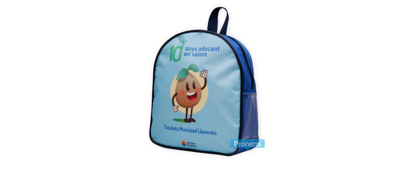 Fabricante mochilas escolares guardería personalizadas para guardería escuela infantil Llavoreta