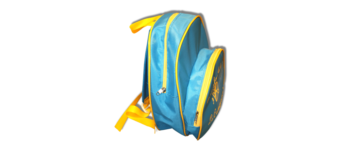 Mochilas escolares nylon personalizadas con bolsillo exterior para escuela infantil Campaneta