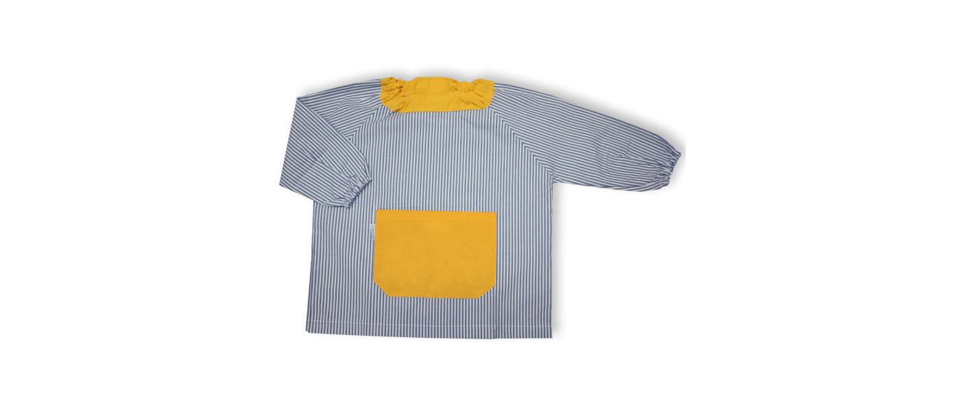 Fabricant bata de mestres i barnús personalitzats de ratlla blava