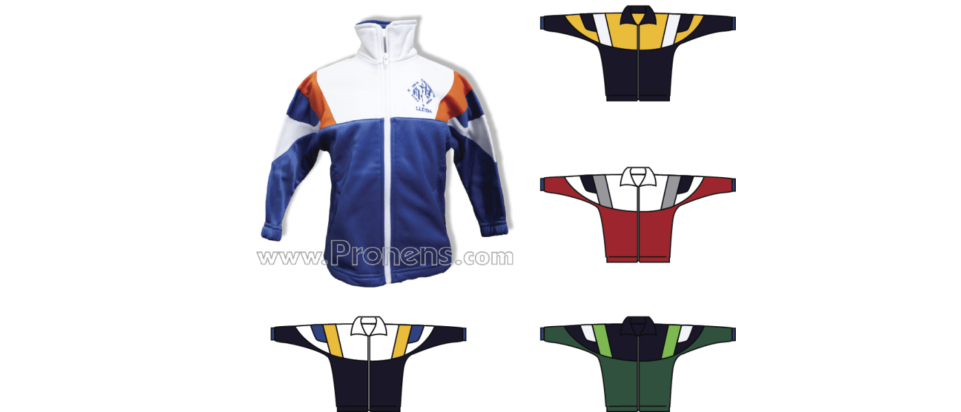 Manufacture of tracksuits for schools