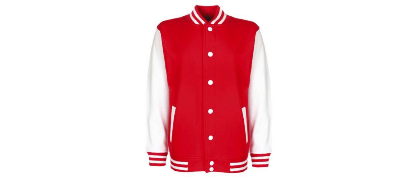Jaqueta universitària vermella - Jaqueta universitària Pronens
