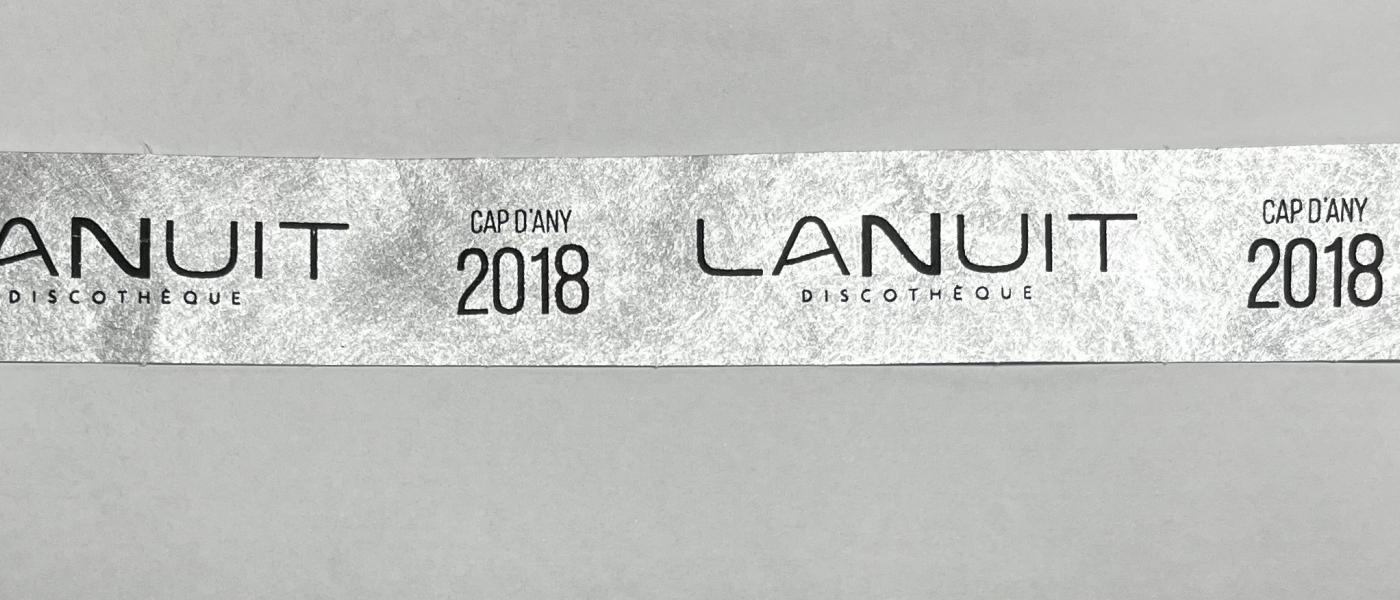 Fabricant de Polsera econòmica de paper Tyvek irrompible discoteca lanuit