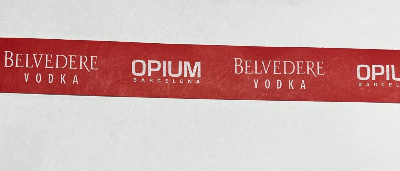 Fabricant de Polsera econòmica de paper Tyvek Opium Belvedere vodka