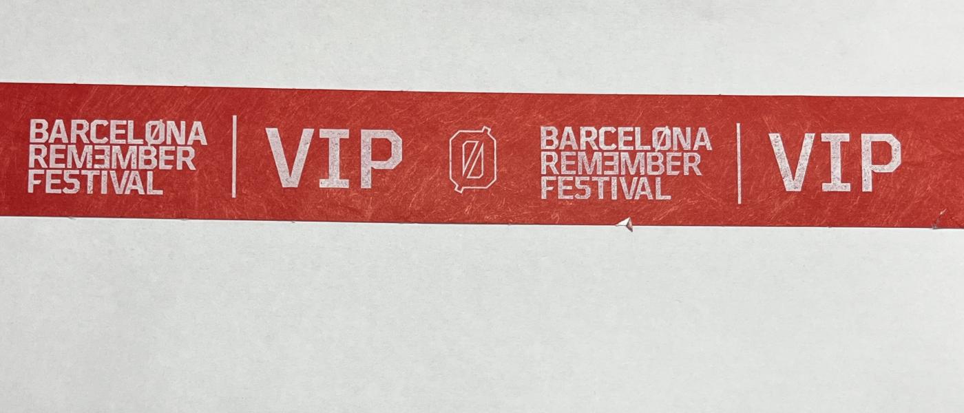 Fabricant de Polsera econòmica de paper Tyvek irrompible Barcelona Remember Festival VIP
