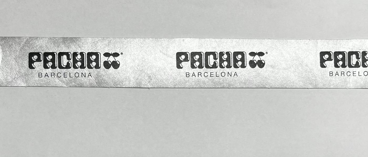 Fabricant de Polsera de paper Tyvek irrompible Pacha VIP