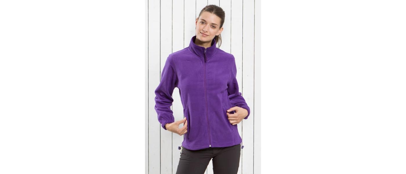 Custom fleece manufacturer - fitted purple