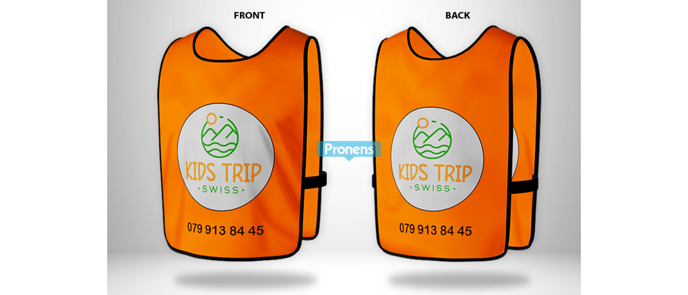 Fabricante peto identificativo infantil de poliéster - Kids Trip Swiss