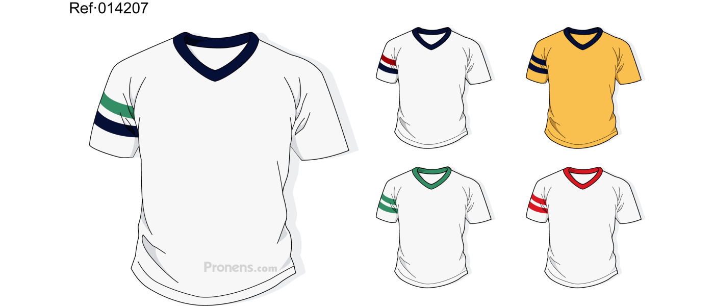 Samarreta escolar personalitzada per a uniformes escolars Ref.014207 - Samarretes escolars Pronens