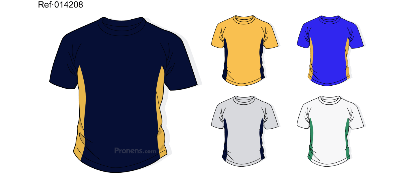 Samarreta escolar personalitzada per a uniformes escolars de col·legis Ref.014208 - Samarretes escolars Pronens