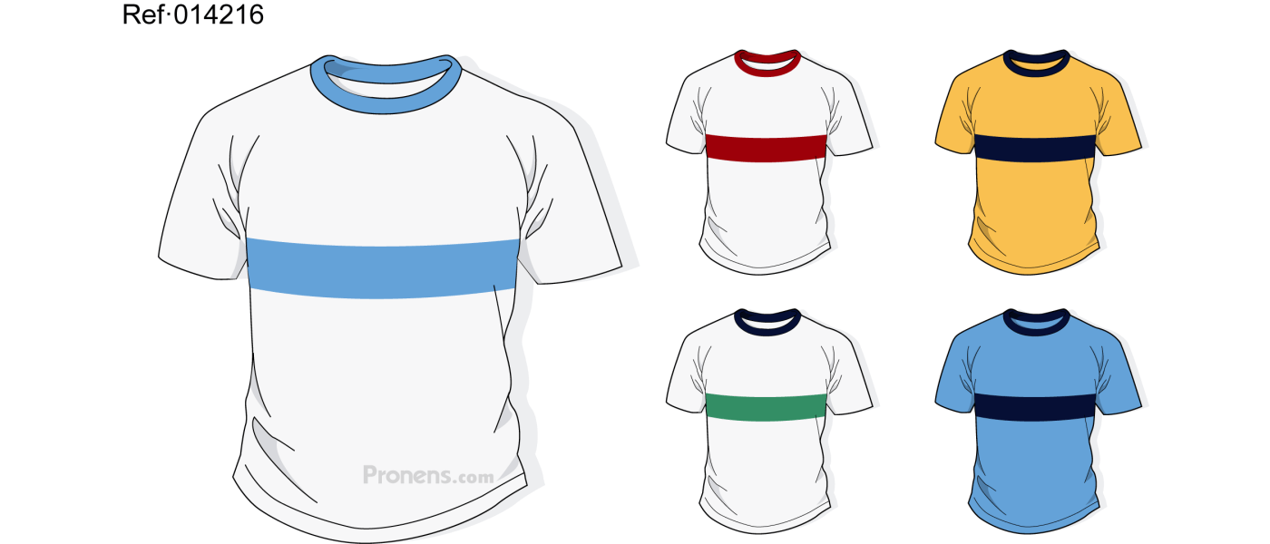 Samarreta escola personalitzada per a uniformes escolars Ref.014215 - Samarretes escola Pronens