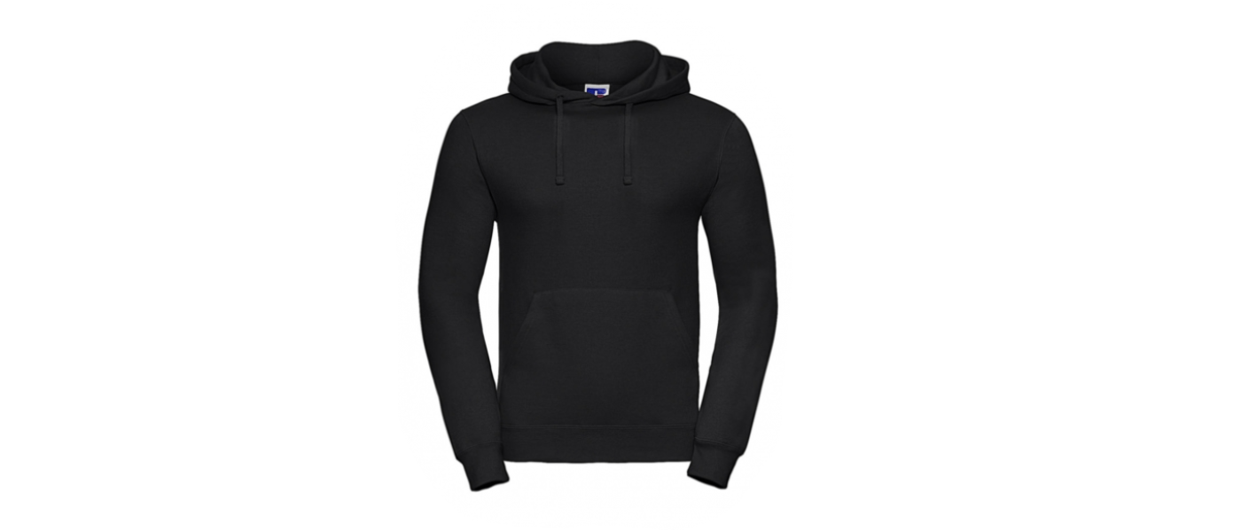 Samarreta amb caputxa personalitzada amb logotip del fabricant - negre