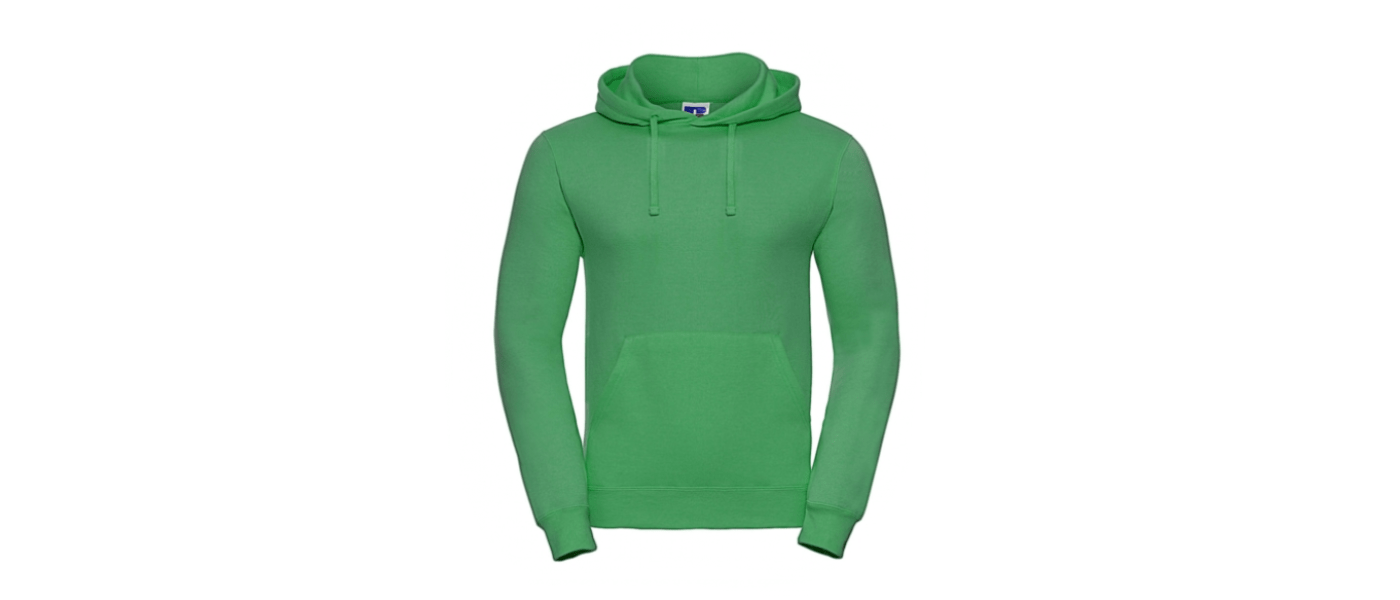 Fàbrica dessuadora amb caputxa personalitzada amb logo - verd