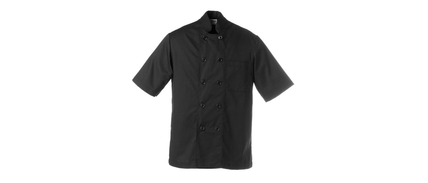 Fabricant jaqueta cuina personalitzada nom brodat - negra