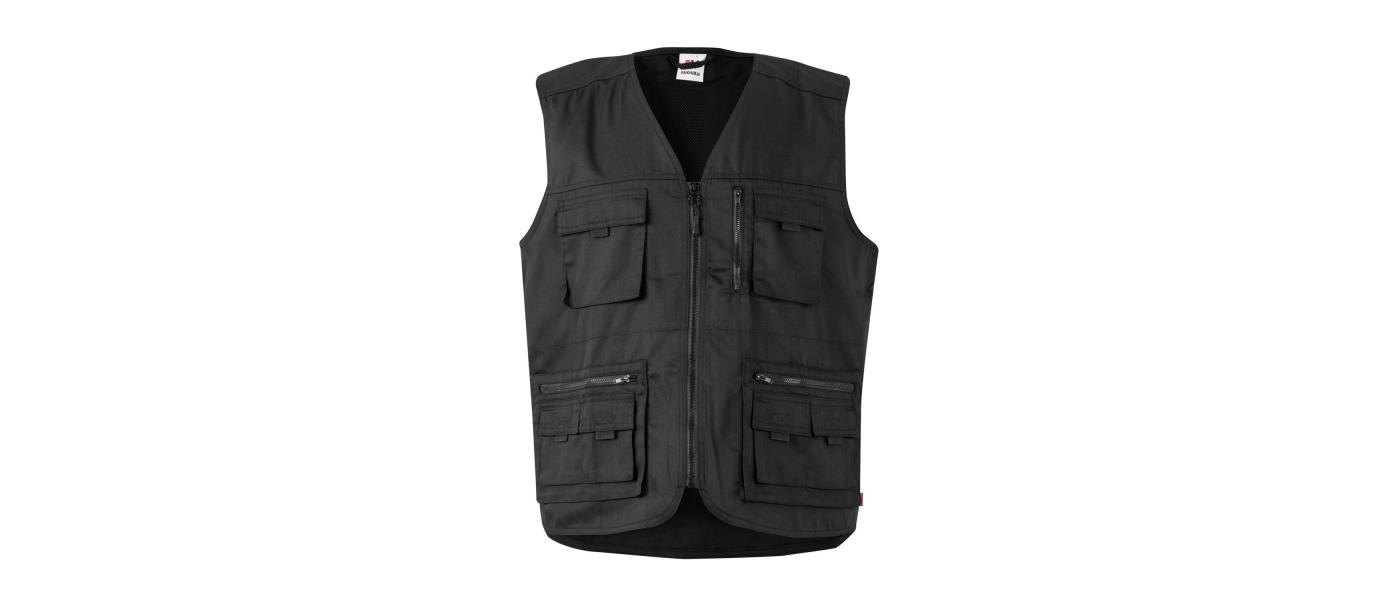 Fabricant armilla multibutxaques personalitzada - negra