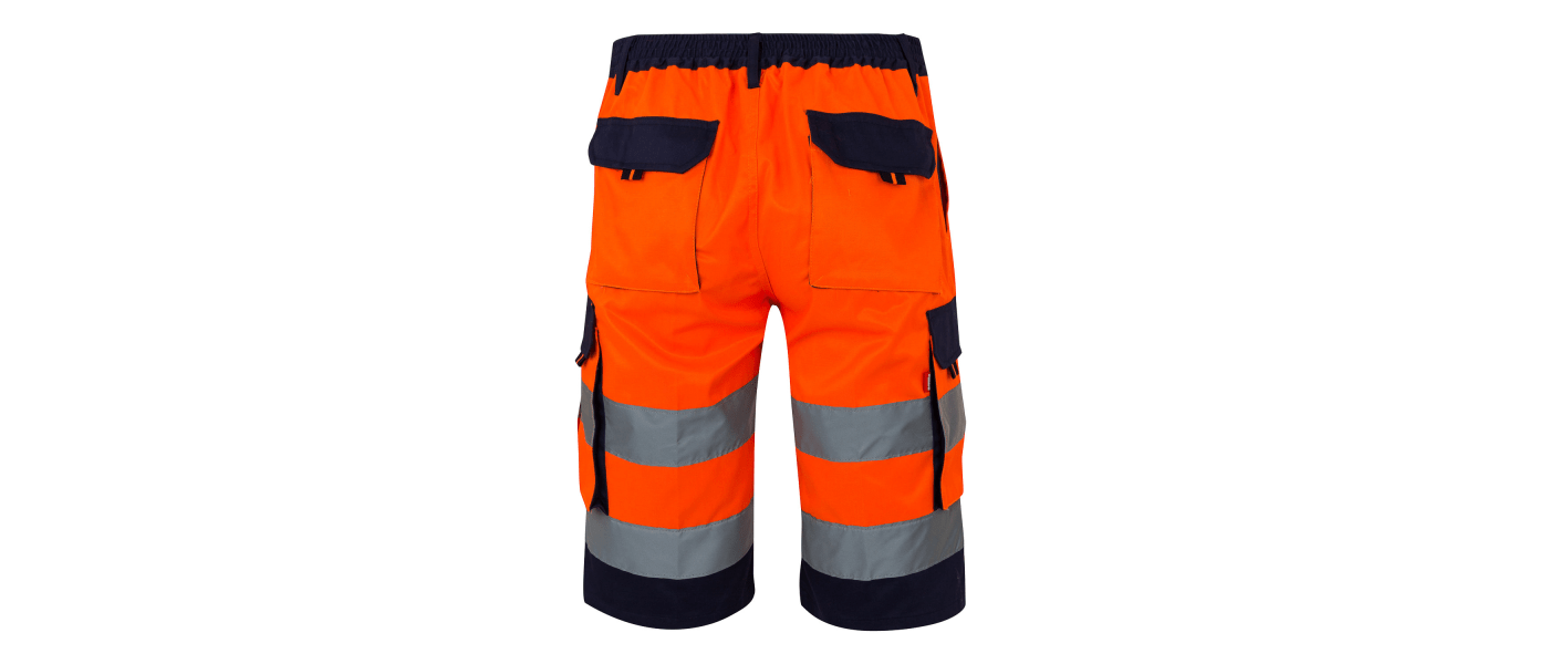 Fabricant bermuda haute visibilité personnalisée - dos