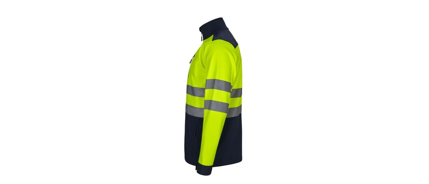 Fabricant veste softshell haute visibilité personnalisée - latéral