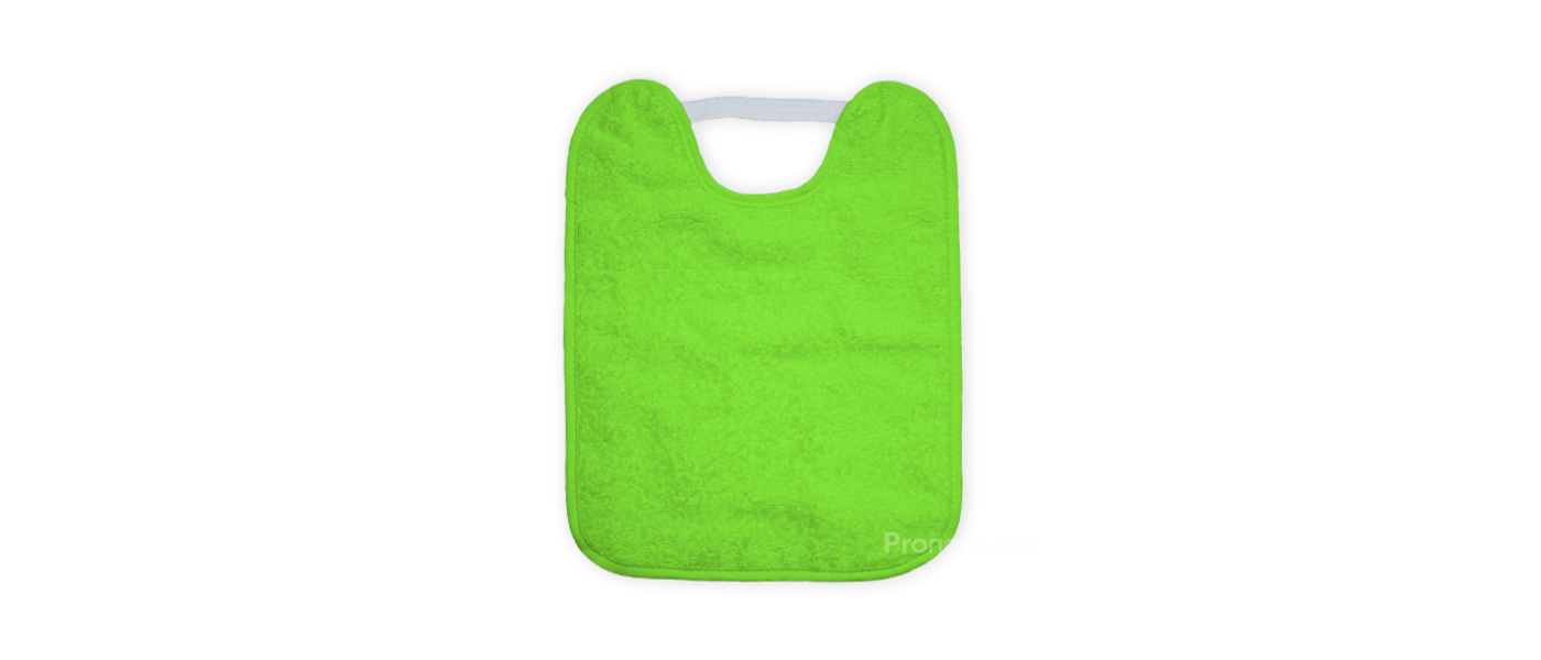Fabricant de babero infantil de màxima qualitat amb goma al coll i folre eva color Verd Pistuça