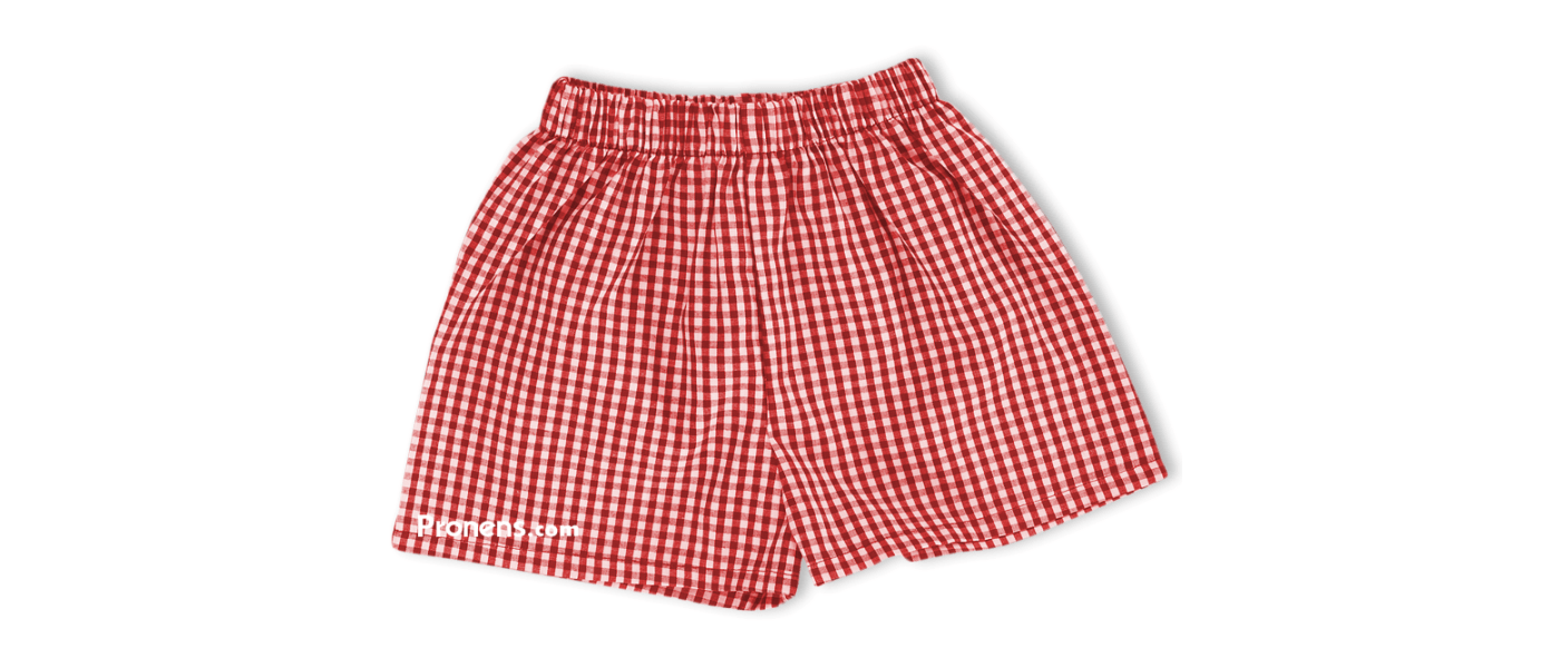 Fabricant de pantalons courts scolaires pour garderie école maternelle Modèle Promotion - rouge