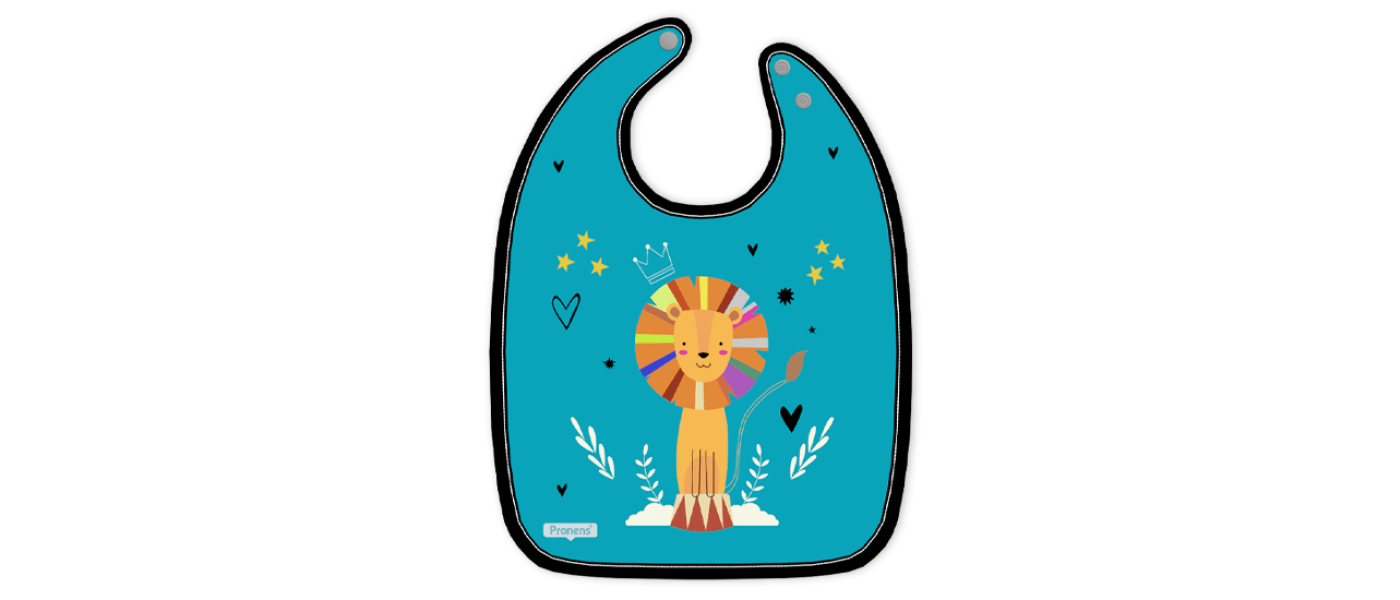 Manufacturer of waterproof and quick-drying microfiber infant bibs for daycare Ref.02.5500.8 Circus