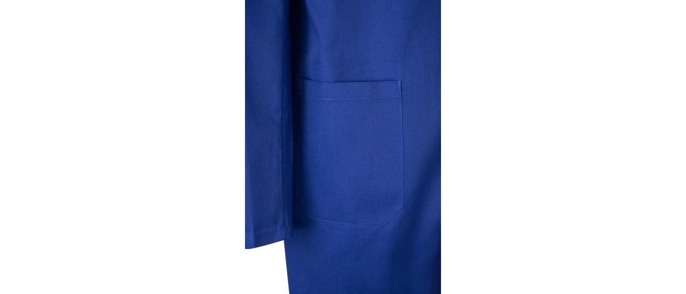 bata larga azul trabajo - maga larga