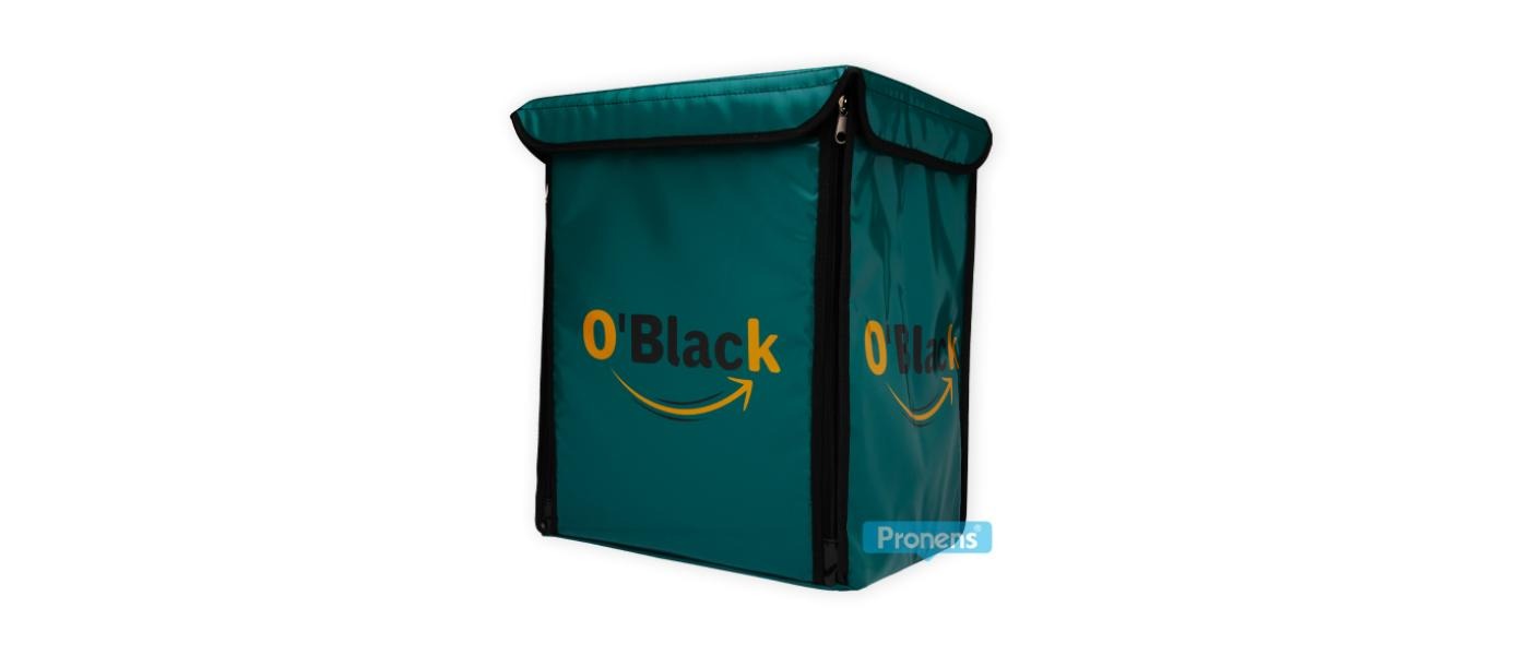 Fabricant motxilles delivery per a repartiment a domicili personalitzades - Delivery bag Oblack París esquena