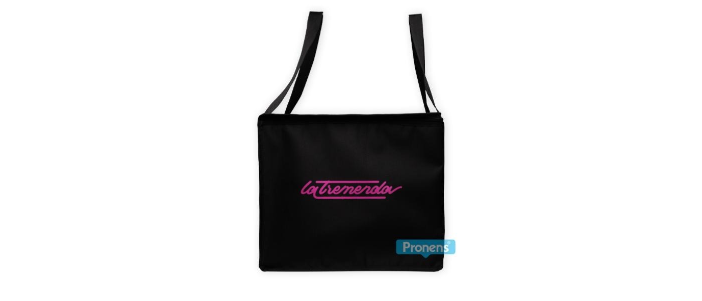 Manufacturer of personalized cooler bags for the inside of motorcycle food delivery trunks - front