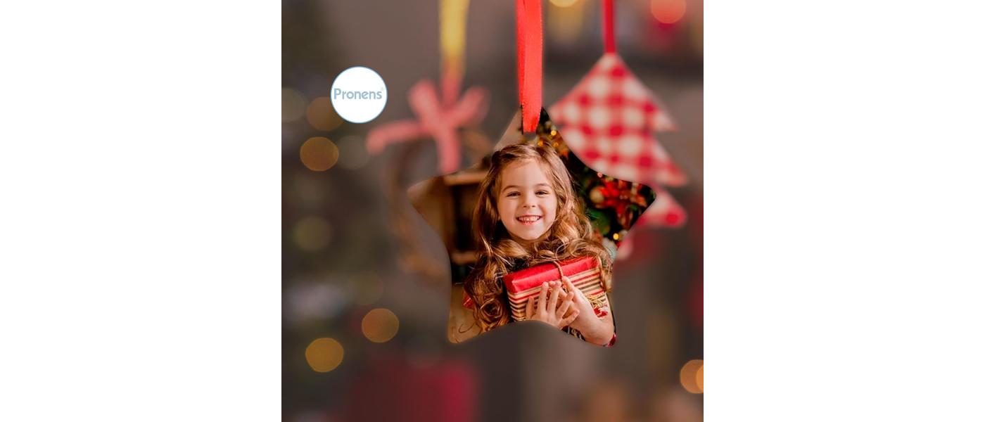 Fabricante de colgantes y detalles personalizados para árbol navidad - estrella arbol