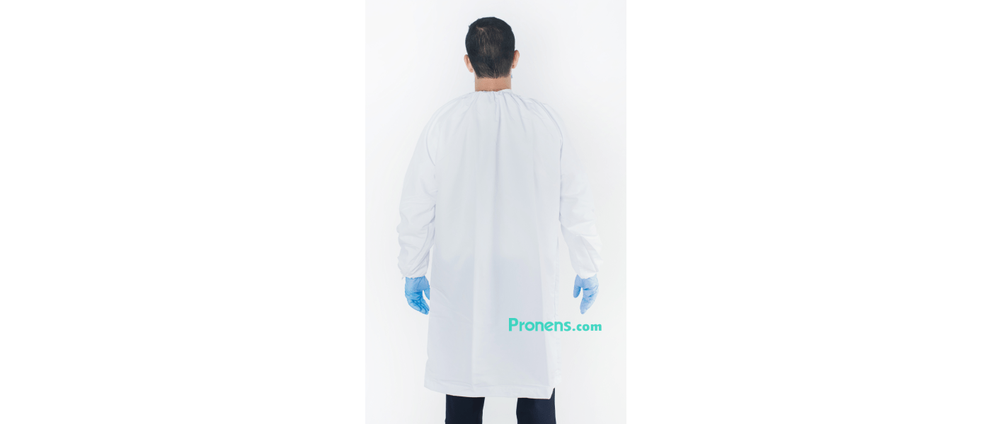 Fabricante bata protectora sanitaria impermeable personalizada - espalda