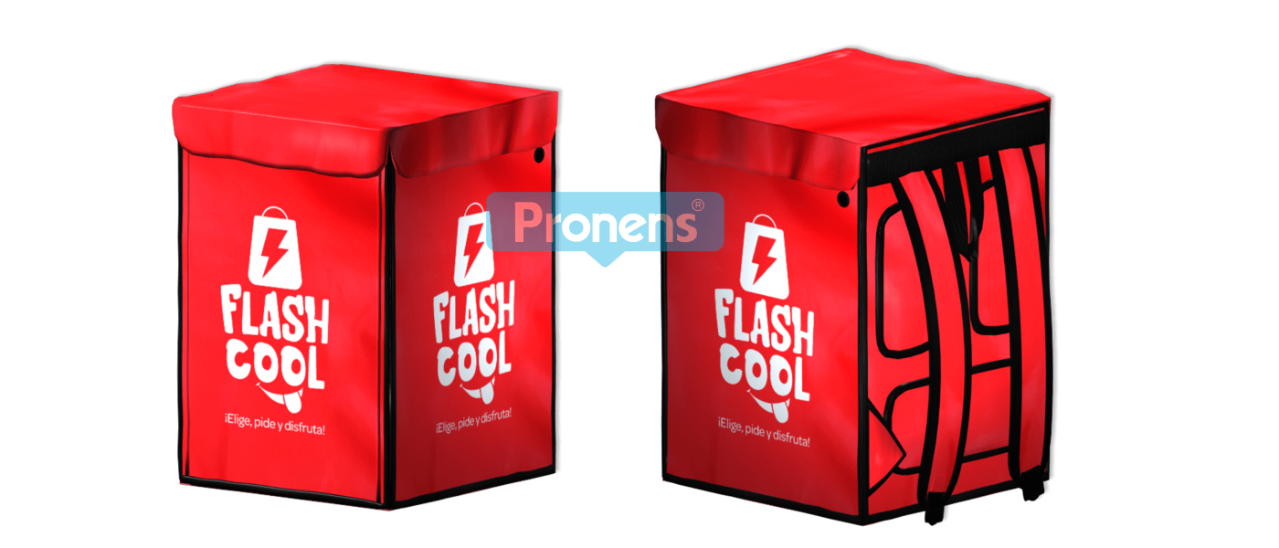 Motxilla repartiment a domicili personalitzada delivery bag Flashcool
