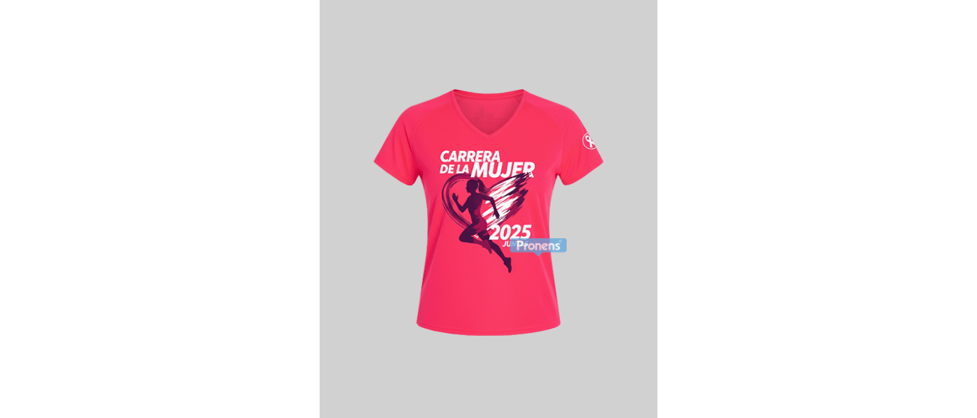 Fabricante camiseta entallada deporte rosa carrera de la mujer personalizada