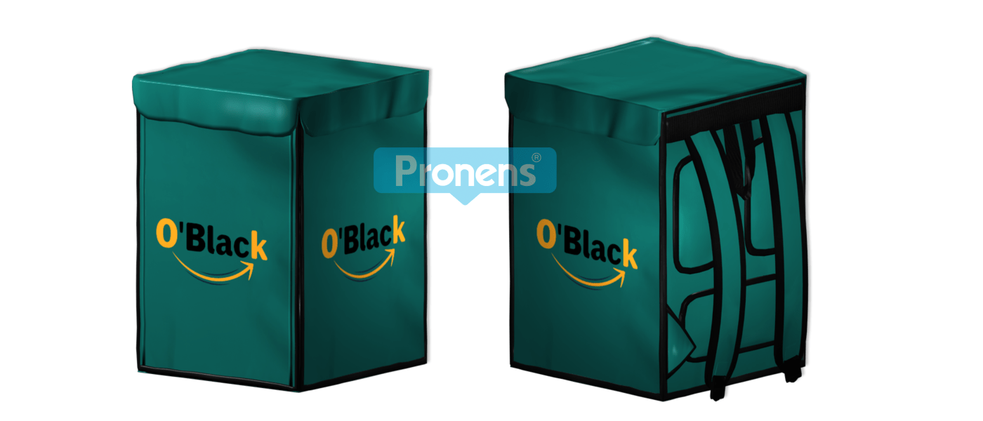 Motxilla tèrmica repartiment a domicili personalitzada color verd 6026 Delivery Bag per Oblack