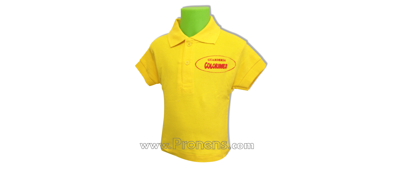 Short sleeve yellow school polo for nursery schools and primary schools - Pronens school polos kindergarten - school uniforms 7