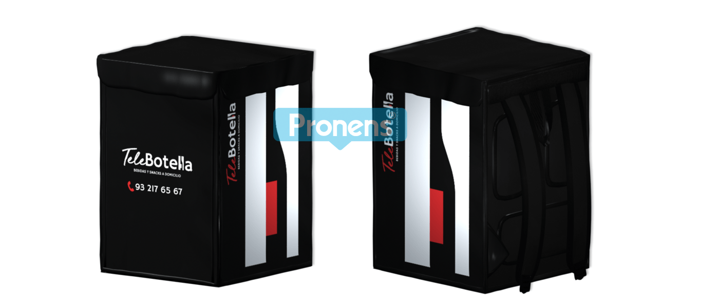 Fabricant motxilla repartiment a domicili d’última milla - Delivery bag Telebotella