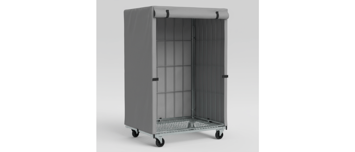 Fabricante de fundas industriales a medida para jaulas industriales de almacenes y empresas