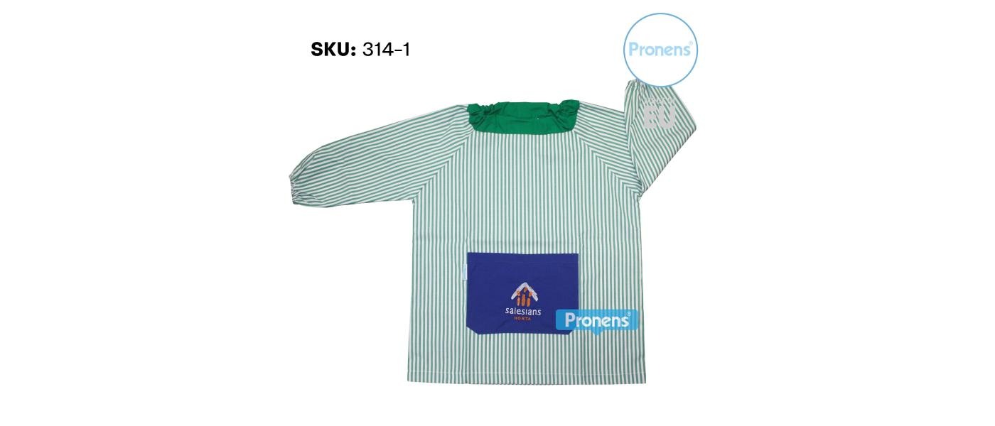 Manufacturer of customized school smocks without buttons for schools - French Lyceum School