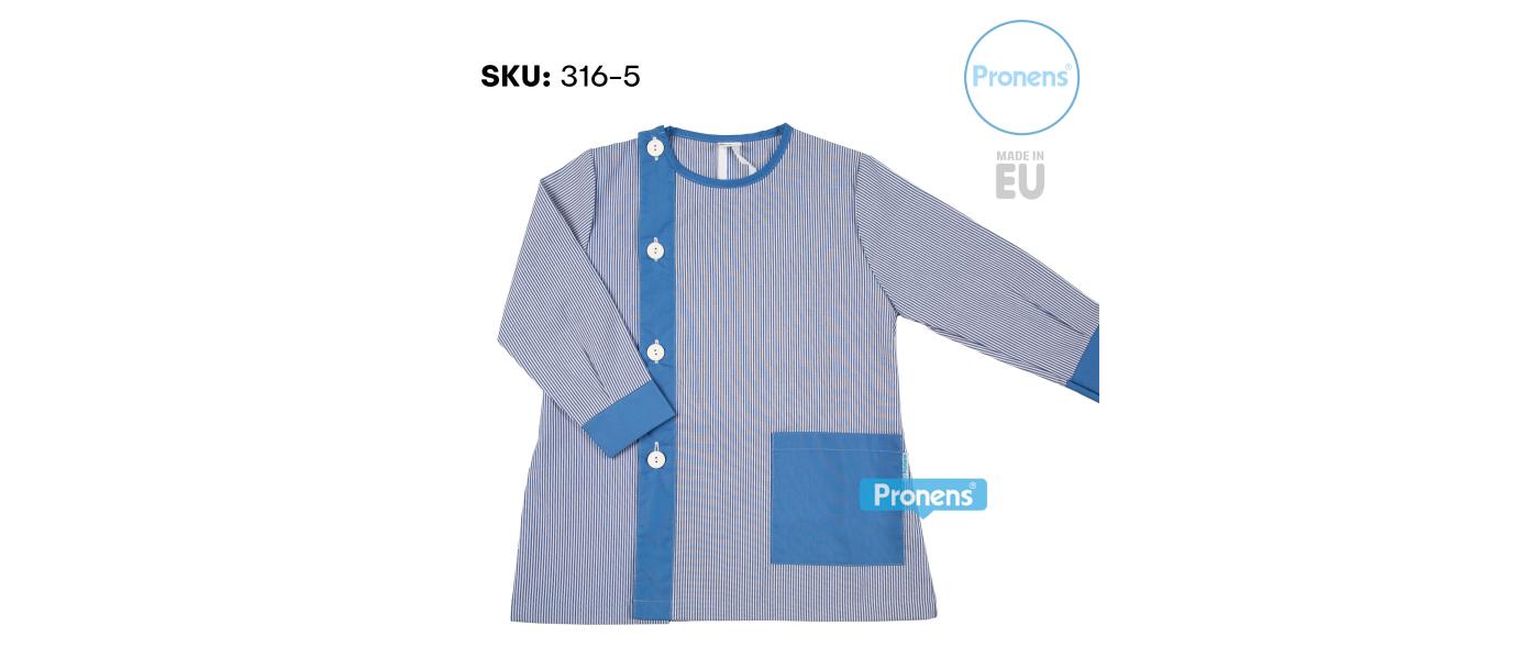 Fabricant de blouses scolaires à boutons sans empiècement personnalisées pour écoles boutons latéraux lavande