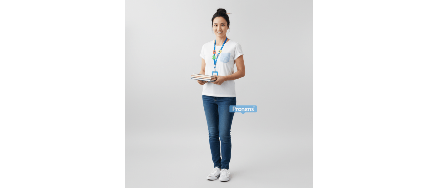 Fabricante de camisetas de algodón con bolsillo de vichy cuadritos para uniformes de educadora infantil