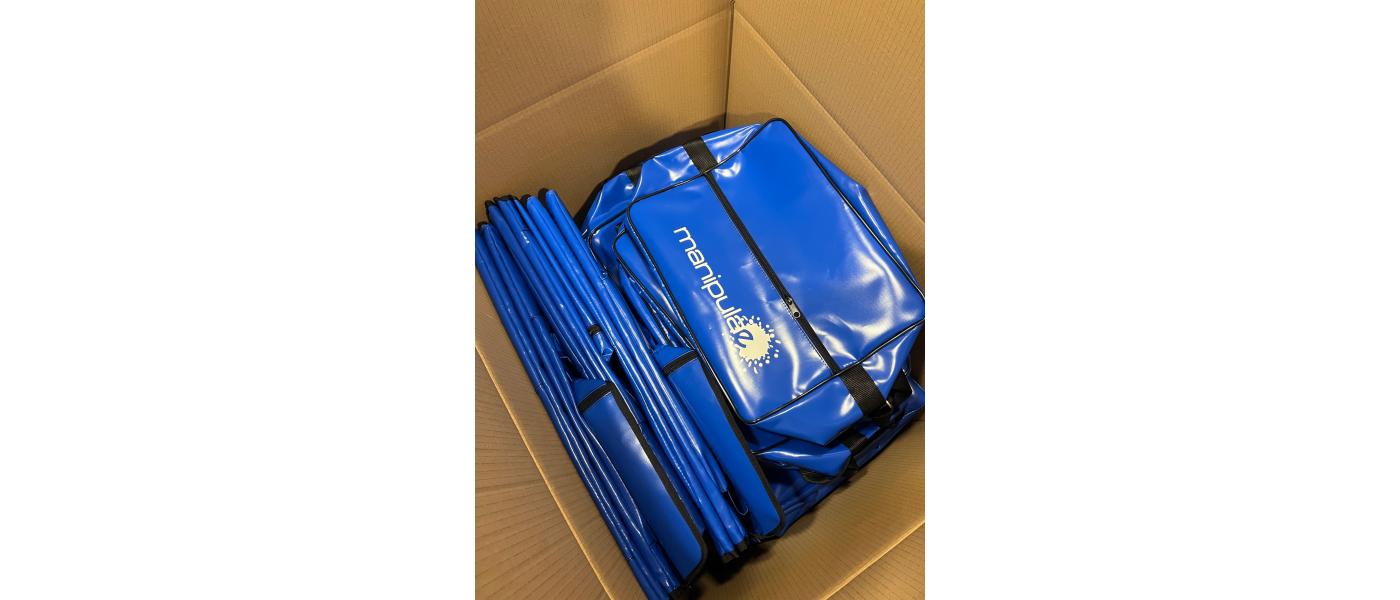 Fabricant sacoche de distribution publicitaire postale imperméable et personnalisée - orange gris