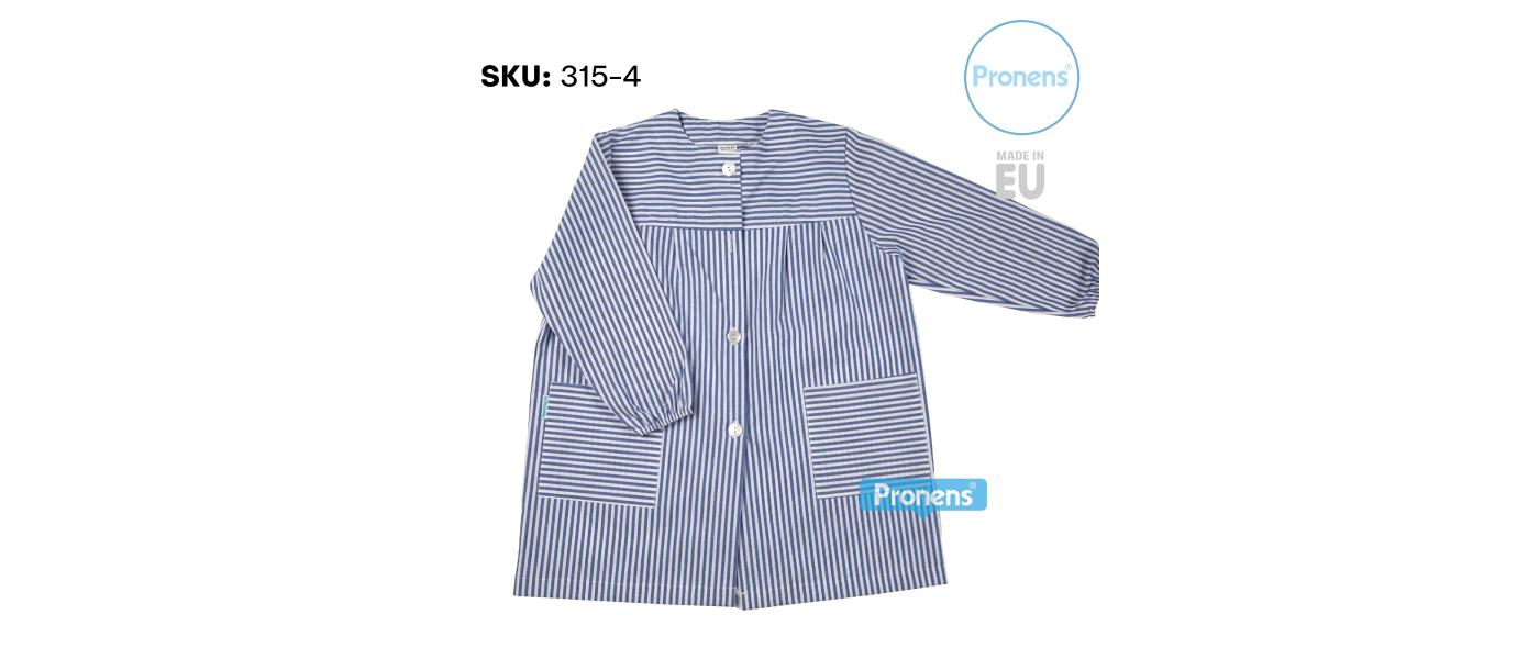 Manufacturer of custom school smocks for schools with green frames